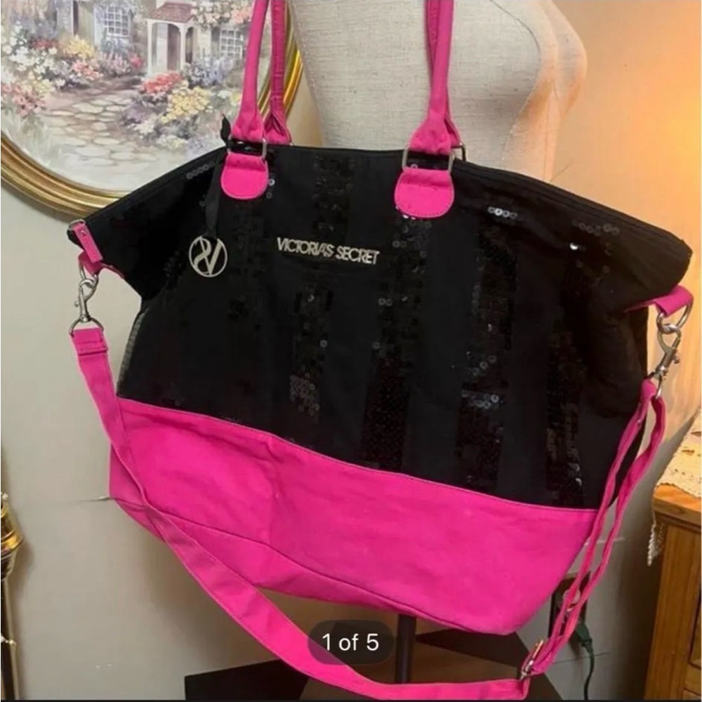 Victoria Secret Large Sequin Tote Bag